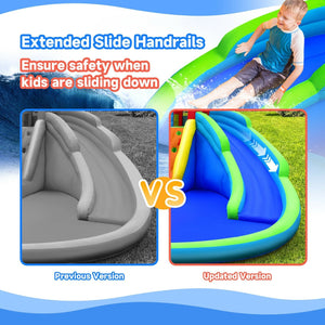 Inflatable Waterslide Bounce House with Upgraded Handrail without Blower view 9