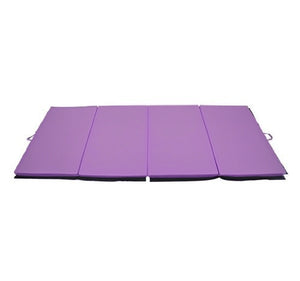 Soozier 4'x10'x2" Folding Gymnastics Tumbling Mat, Exercise Mat with Carrying Handles for Yoga, MMA, Martial Arts