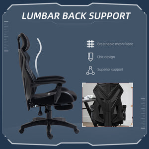 Gaming Chair, Ergonomic Computer Chair with Footrest, Headrest – view 5