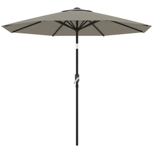 8.5FT Patio Umbrella, Round Garden Parasol with 6 Ribs, Market Sunshade Tilt Canopy w/ Crank Handle for – view 4