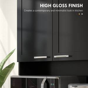 71" Kitchen Pantry Cabinet, Storage Buffet with Hutch, Adjustable Shelves,Cable Management for Kitchen – view 13