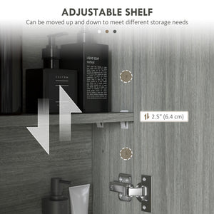Wall Mount Medicine Cabinet with Mirror, Bathroom Mirror Cabinet Storage Organizer with Adjustable Shelf – view 18
