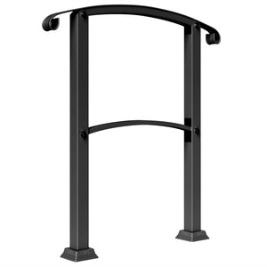 2-3 Step Handrails for Outdoor Steps, Metal Outdoor Stair Railing – view 8