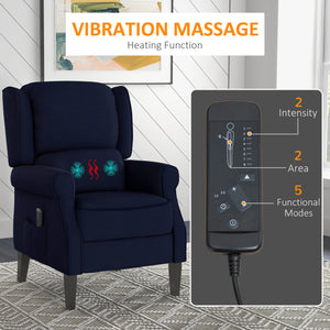 Push Back Recliner Chair, Vibration Massage Recliner for Living Room with Extendable Footrest, Remote – view 6