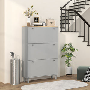 Shoe Storage with 3 Flip Drawers and Adjustable Shelves – view 14