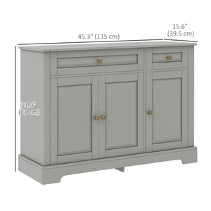 Modern Sideboard Cabinet, Buffet Cabinet with 2 Drawers and Adjustable Shelves – view 9