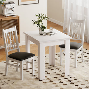 55" Extendable Dining Table for 4-6, Kitchen Table with Steel Slides and Felt Pads for Small Spaces, Black – view 21