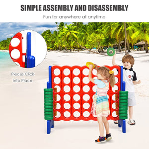 Jumbo 4-to-Score Giant Game Set with 42 Jumbo Rings and Quick-Release Slider-Blue view 8