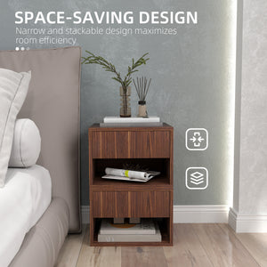 Floating Nightstand Set of 2, Wall Mounted Bedside Table with Drawer for Bedroom Black – view 12