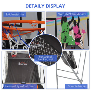 Double Shots Arcade Basketball System Foldable Two Player Basketball