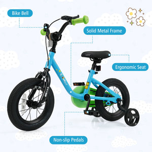 Kids Bike for 3-7 Years Old Boys and Girls 12/14/16-Inch Children Bicycle Blue-12 Inches view 8