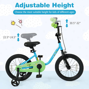 Kids Bike for 3-7 Years Old Boys and Girls 12/14/16-Inch Children Bicycle Blue-16 Inches view 6