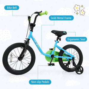 Kids Bike for 3-7 Years Old Boys and Girls 12/14/16-Inch Children Bicycle Blue-16 Inches view 9