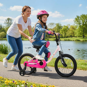 Kids Bike for 3-7 Years Old Boys and Girls 12/14/16-Inch Children Bicycle-Pink 16 Inch view 3