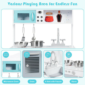 Kids Kitchen Cookware Pretend Cooking Food Play Set view 7