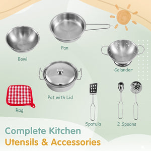 Kids Kitchen Playset with Root Viewer Planter and Rotatable Faucet view 9