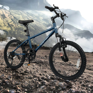 Kids Mountain Bike 20 24 Inch Child Bicycle for Boys Girls Aged 8+ Years Old Navy-20 Inch view 3