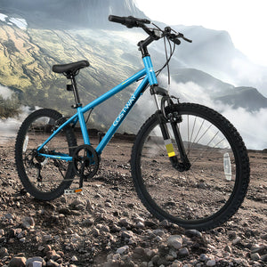 Kids Mountain Bike 20 Inch Child Bicycle for Boys Girls Aged 8+ Years Old Blue view 3