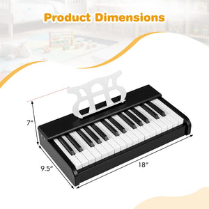 Kids Piano Keyboard 30 Keys Digital Piano with Music Stand for 3+ Years Old Beginners-Black view 5