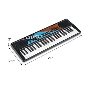 Kids Piano Keyboard 49 Keys Portable Electric Keyboard Piano with 8 Rhythms 8 Tones-Black view 5