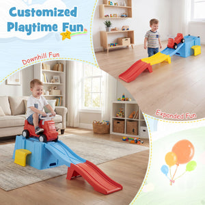 Kids Ride on Toy with Storage Box and Downhill Race Tracks-Multicolor view 8