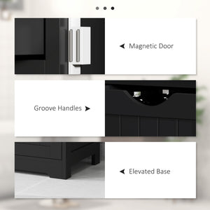 Bathroom Storage Cabinet, Floor Cabinet with Adjustable Shelf and 4 Drawers, Side Cabinet for Washroom – view 12