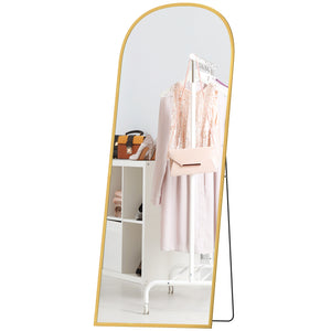 Arched Standing Mirror, 64" x 20" Full Length Mirror, Free Standing or Wall Mounted for Living Room – view 22