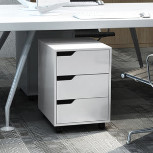 3 Drawer File Cabinet, Mobile Vertical Filing Cabinet with Wheels – view 21