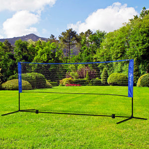 Soozier 10ft Badminton Net, Height Adjustable Outdoor Sports Net with Carry Bag, for Tennis, Pickleball and Volleyball