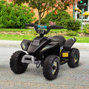 Aosom Kids Ride on ATV, 6V Battery Powered Quad Car with Forward, Reverse Switch, for Boys Girls 18-36 Months