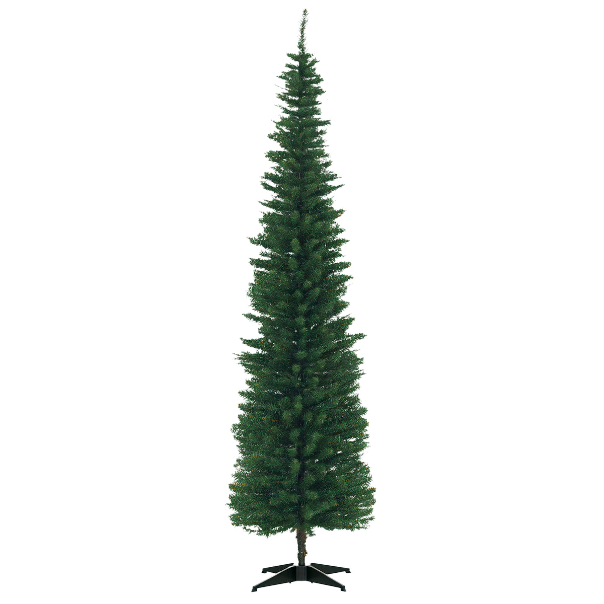 6 FT Christmas Tree Classic Tree Holiday Indoor Decoration, with Stable Plastic Base, White
