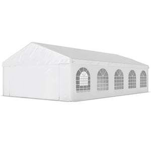 16'x32' Heavy Duty Large Party Tent & Carport with Removable Sidewalls, Portable Garage Canopy Tent, White – view 15