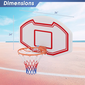 Large Wall Mounted Basketball Hoop with Shatter-proof Backboard view 5