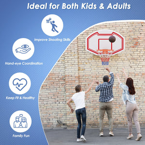 Large Wall Mounted Basketball Hoop with Shatter-proof Backboard view 8