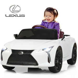 Lexus LC500 Licensed Kids 12V Ride Remote Control Electric Vehicle-White view 8