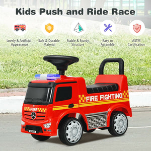 Licensed Mercedes Benz Kids Fire Engine Racer-Red view 8