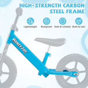 Lightweight Toddler Balance Bike No Pedal Training Bicycle-Blue view 6