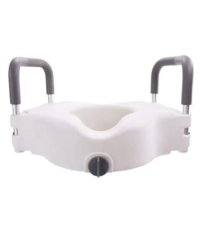 MOBB MHLRTSA Locking Raised Toilet Seat with Removable Arms, 300 lb