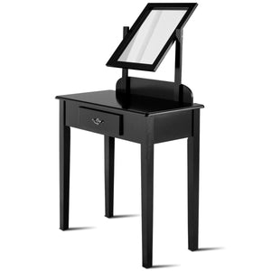Vanity Dressing Table Stool Set with Large Makeup Mirror view 8