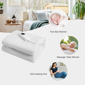 71 x 31 Inch Massage Bed Warmer Heating Pad with 5 Heat Settings view 8