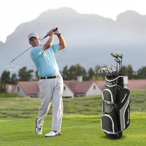 Men's 9 Pieces Complete Golf Club Set-Gray view 2