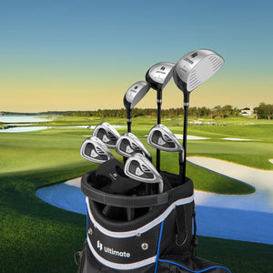 Men's 9 Pieces Complete Golf Club Set-Gray view 3