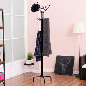 Metal Coat Rack with 12 Hooks view 3