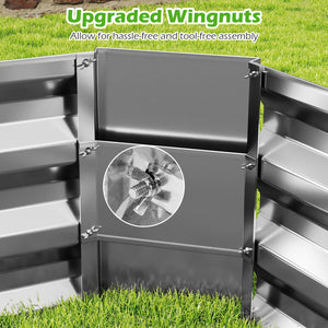 Metal Galvanized Raised Garden Bed with Open-Ended Base-8 x 4 ft view 8