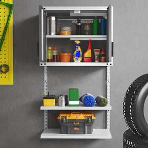 Metal Wall Cabinet with Lock and 3 Adjustable Shelves view 6