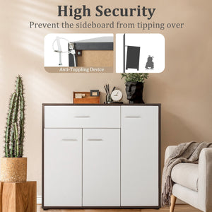 Buffet Sideboard Storage Cabinet with Spacious Table Top view 3