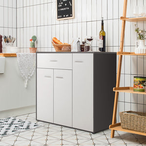 Buffet Sideboard Storage Cabinet with Spacious Table Top view 7