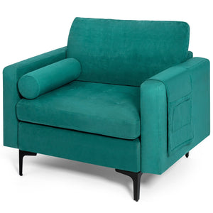 Modular 1/2/3/4-Seat L-Shaped Sectional Sofa Couch with Socket USB Port-1-Seat view 7