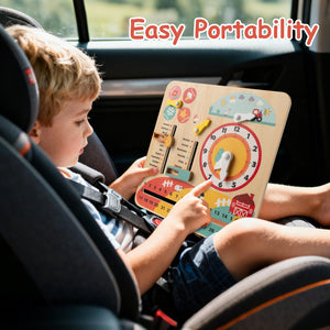 Montessori Wooden Toy for Toddlers Educational Learning Clock Toy About Season view 5