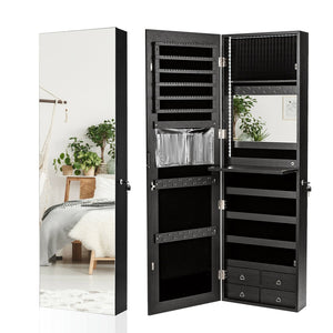 Multipurpose Storage Cabinet with 4 Drawers-Black view 4